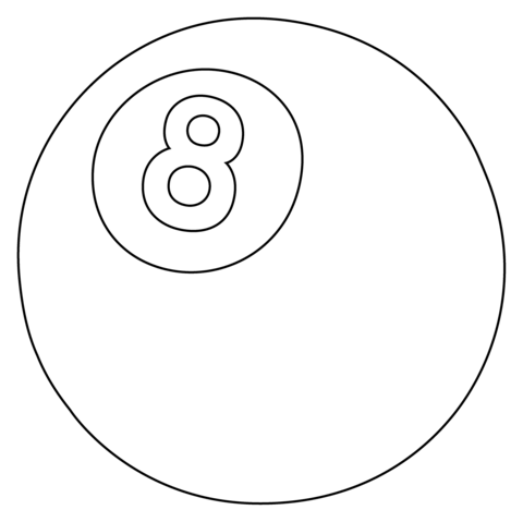 Pool ball emoji coloring page free printable coloring pages