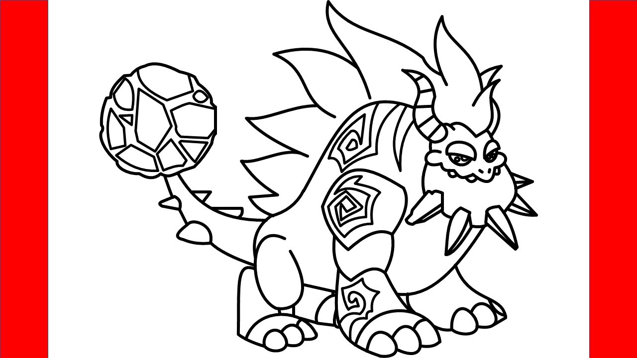 How to draw terra dragon fro dragon city