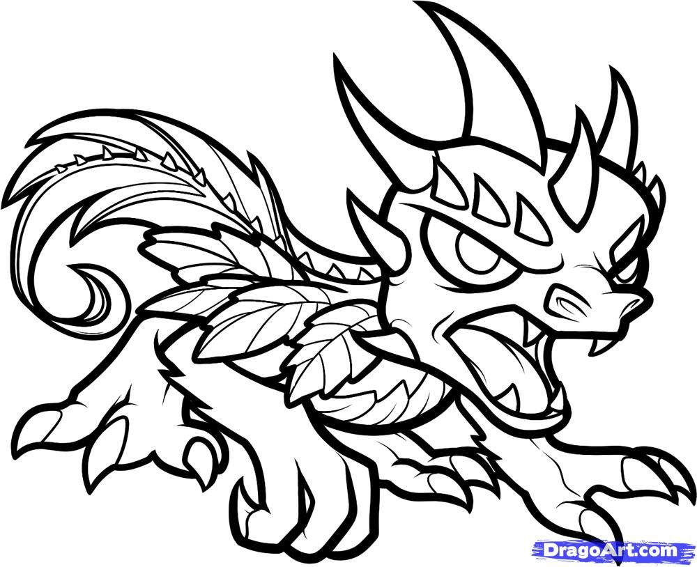 Skylander camo coloring page dragones para colorear pãginas para colorear dibujo de dragãn