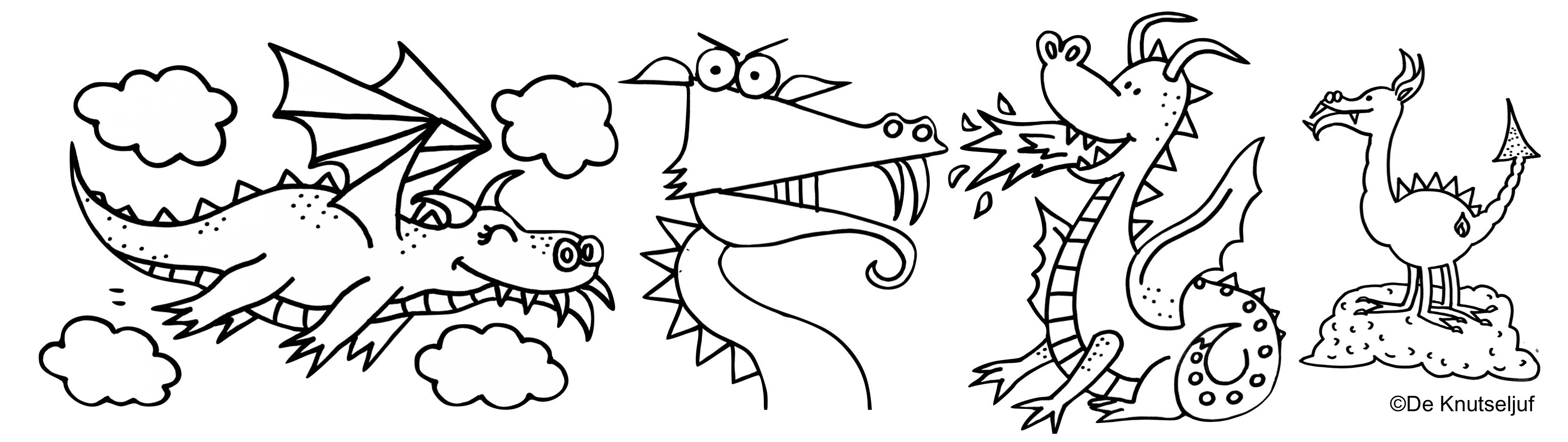 Dragons coloring pages