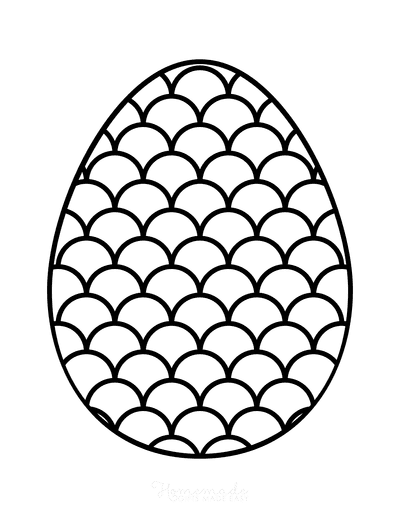 Easter egg coloring pages free printable templates