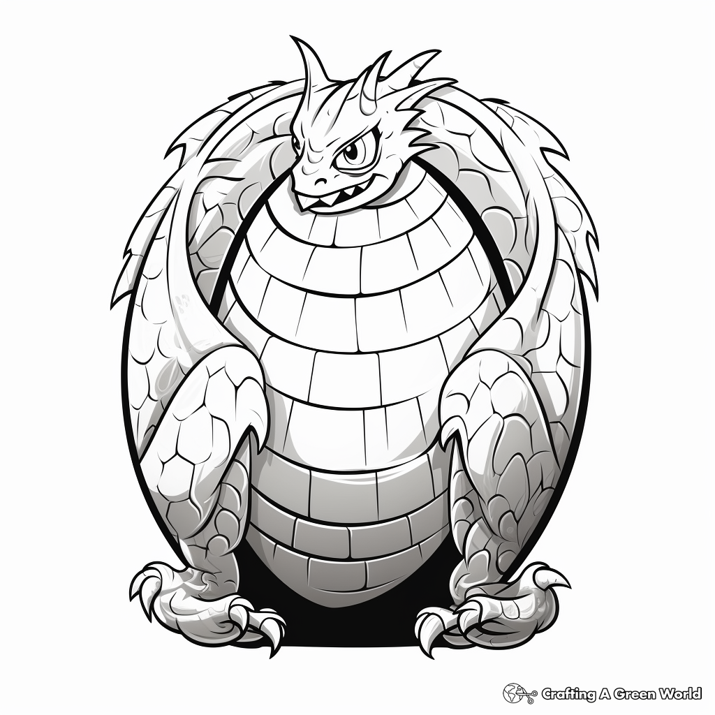 Dragon egg coloring pages