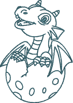 Dragon no machine embroidery designs