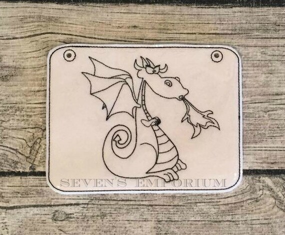 Dragon in the hoop doodle