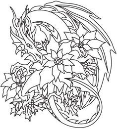 Dragon embroidery patterns