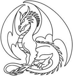 Dragon embroidery patterns