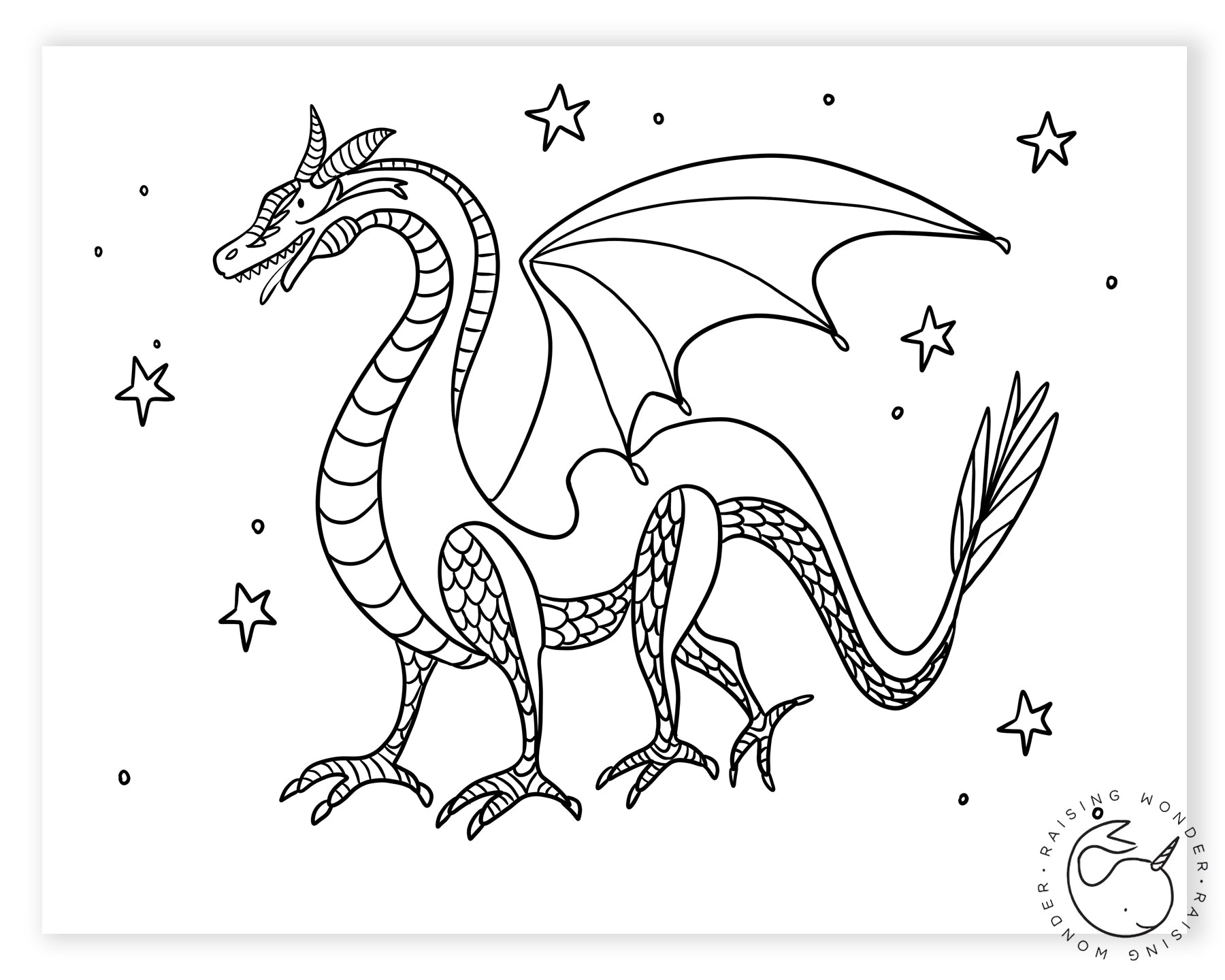 Single coloring page