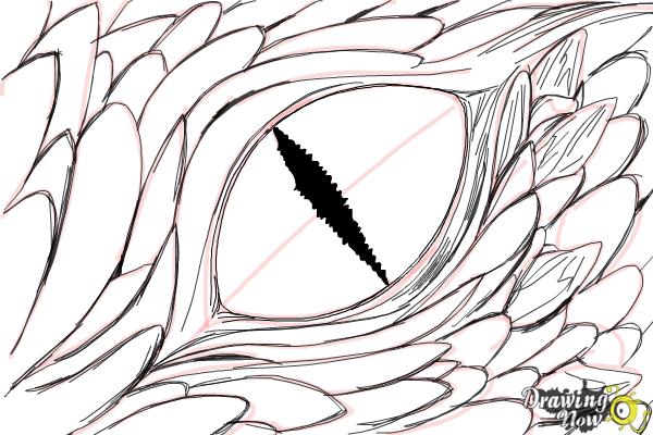 How to draw a dragon eye