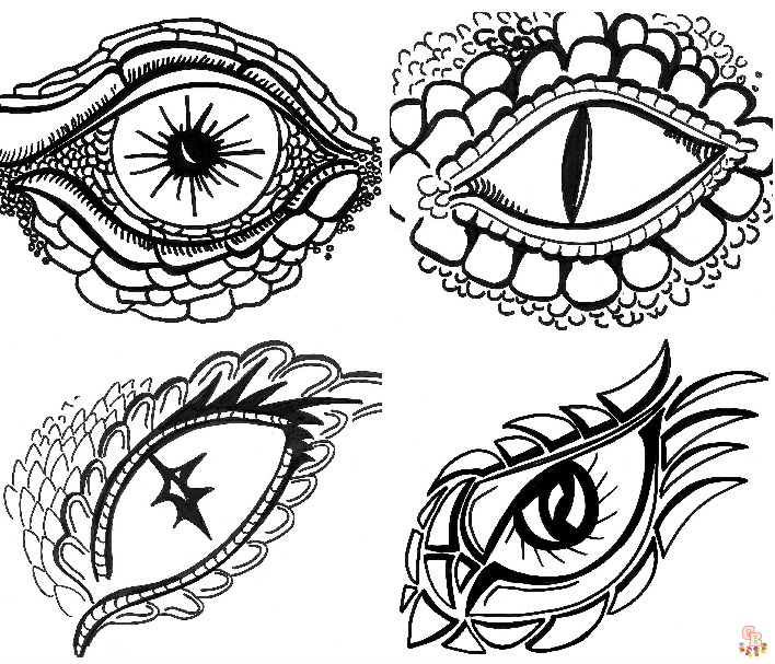 Udforsk dragon eye coloring pages printbare gratis og nemt
