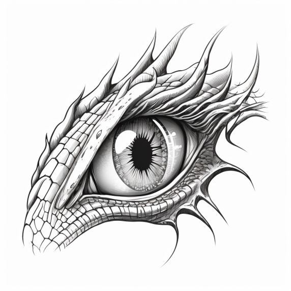 Dragon eye drawing