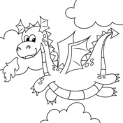 Fire breathing dragon coloring pages free printable pictures