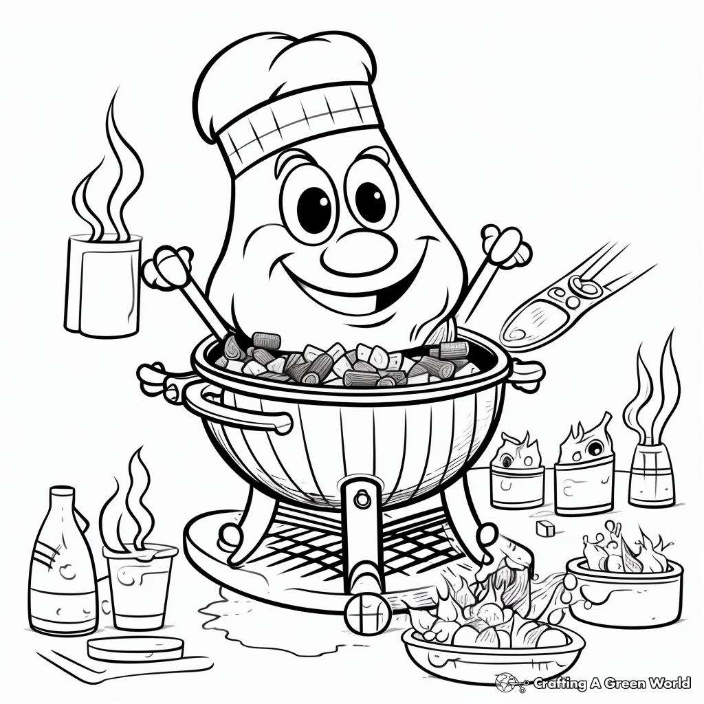 Fire coloring pages