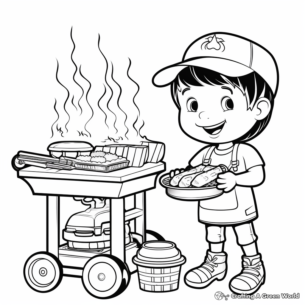 Fire coloring pages