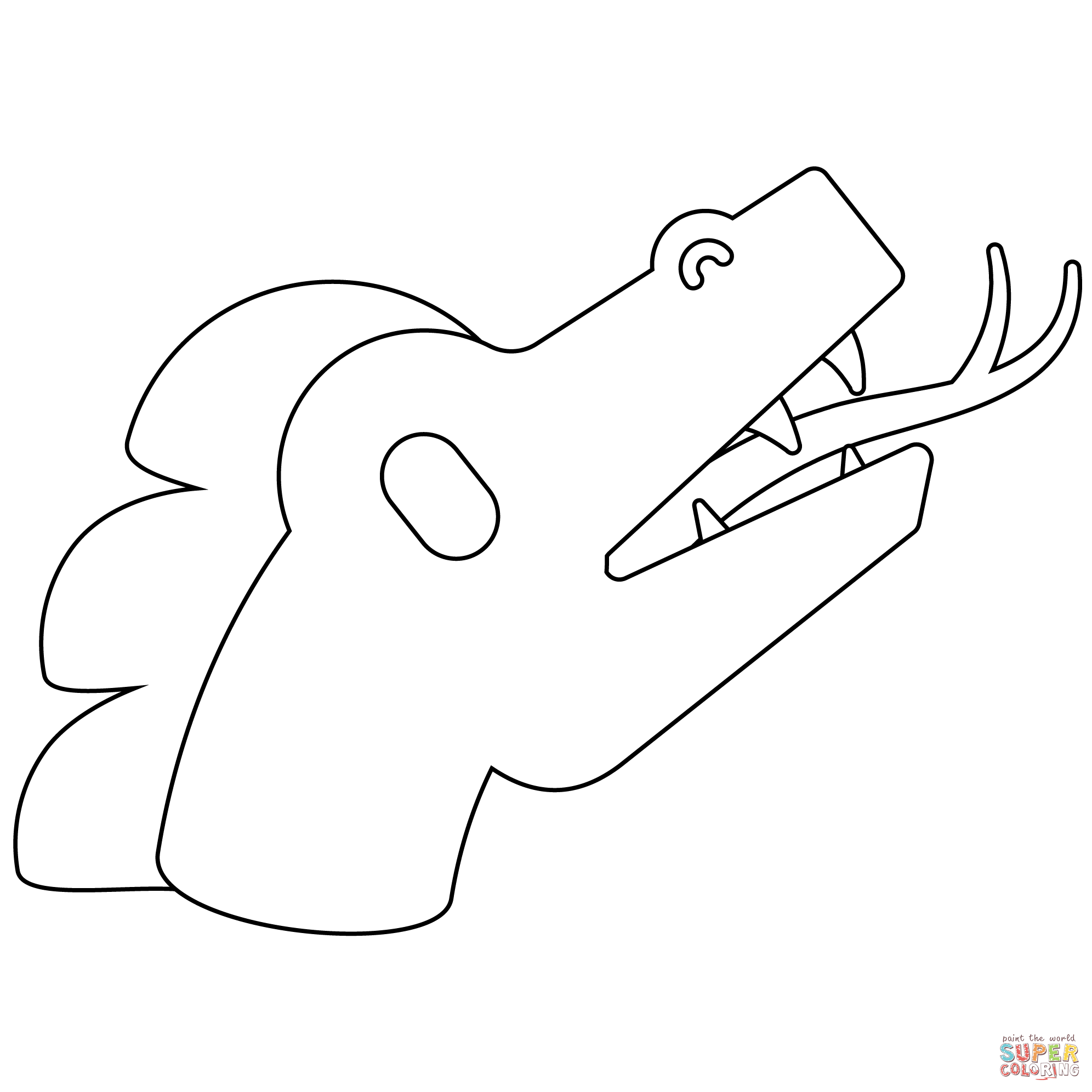Dragon head emoji coloring page free printable coloring pages