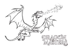 Dragon master coloring pages