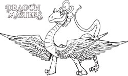 Dragon master coloring pages