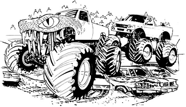 Freestyler monster jam petition coloring pages color luna monster truck coloring pages truck coloring pages cars coloring pages