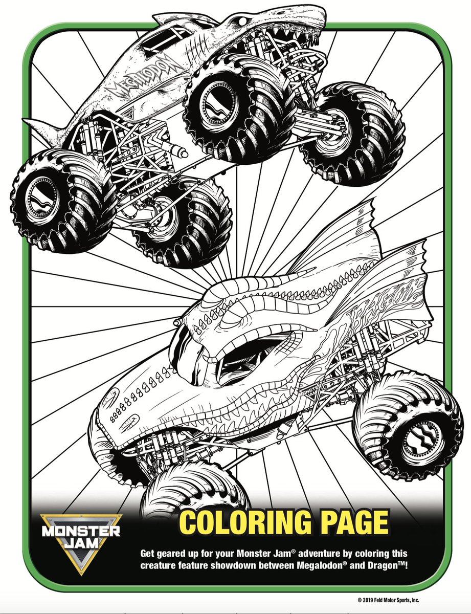 Monster jam on x looking for a fun summer activity check out these fun coloring sheets monsterjam httpstcoipgfjnr x