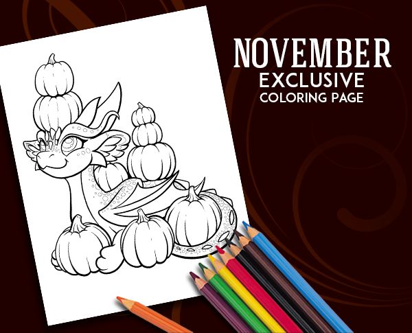 Pumpkin stacker dragon coloring page dragons beasties â dragons and beasties