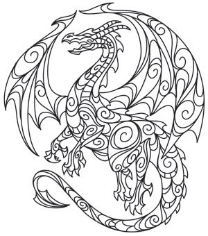 Doodle dragon dragon coloring page coloring pages coloring books