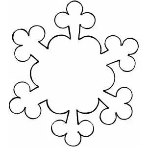 Ornament snowflake coloring page