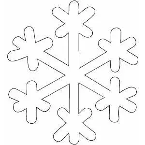 Snowflake coloring page