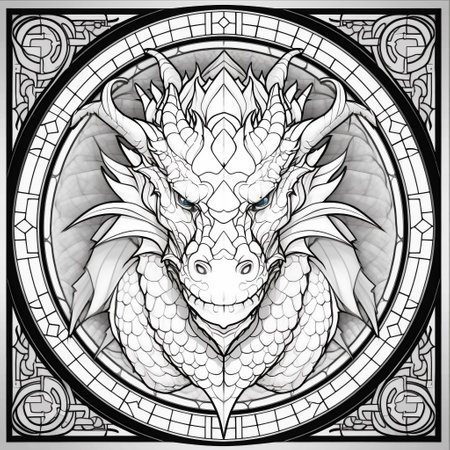 Dragon coloring book stock photos and images