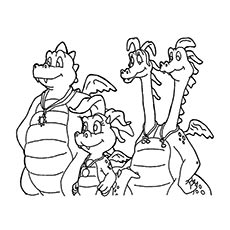 Top free printable dragon tales coloring pages online