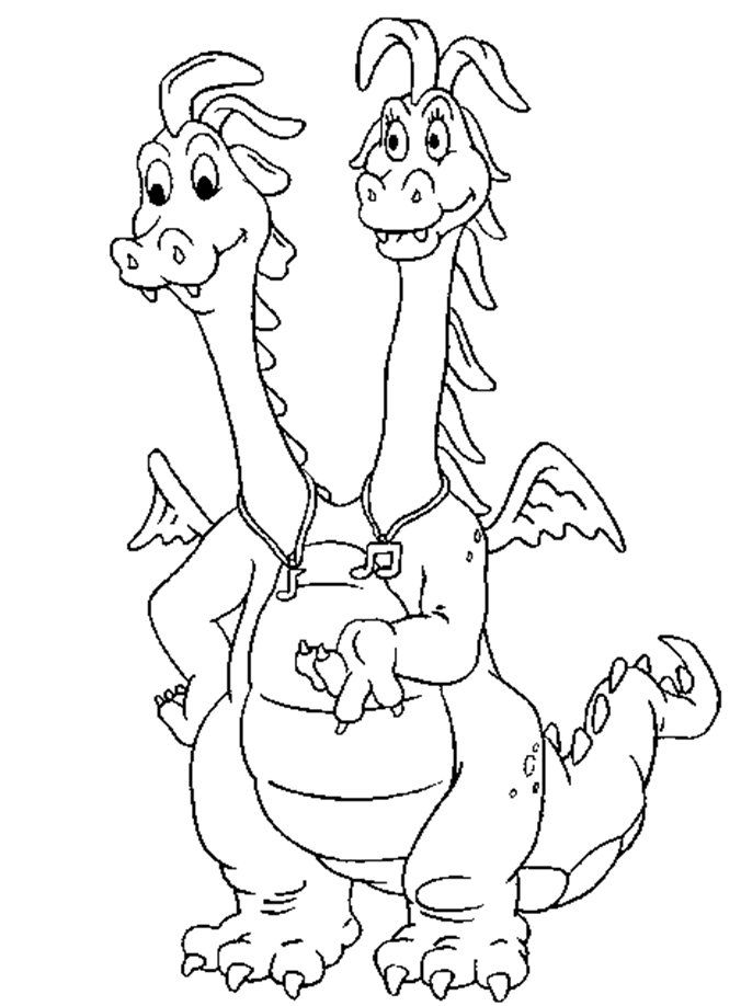 Coloring pages populor cartoon charactors dragon tales coloring pages