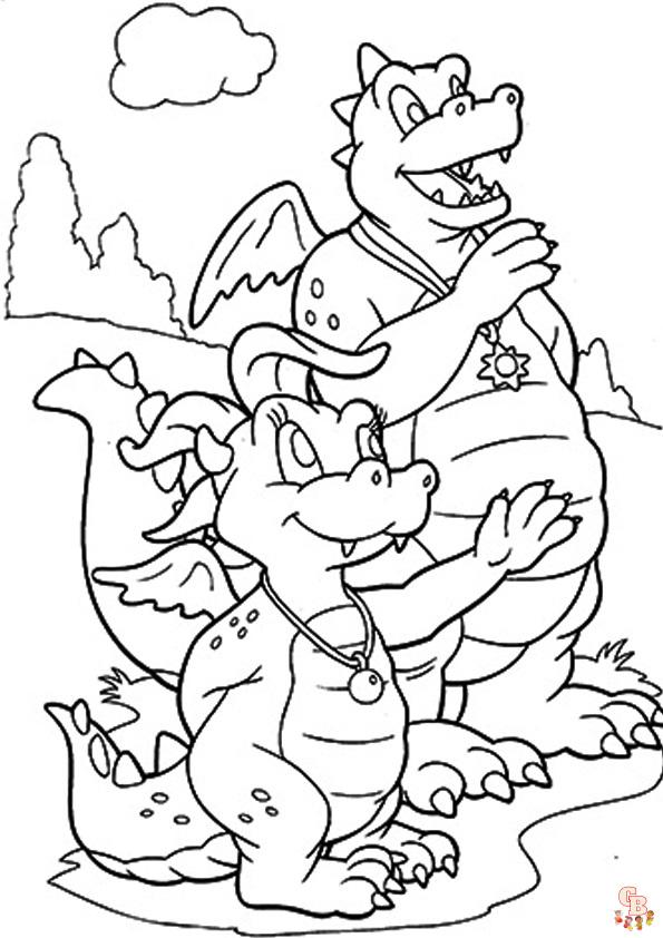 Discover the best dragon tales coloring pages