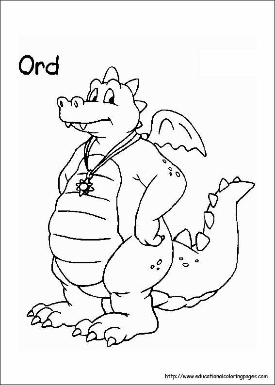Dragon tales coloring pages
