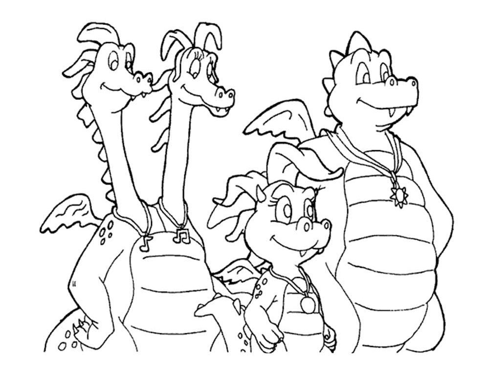 Dragon tales coloring pages