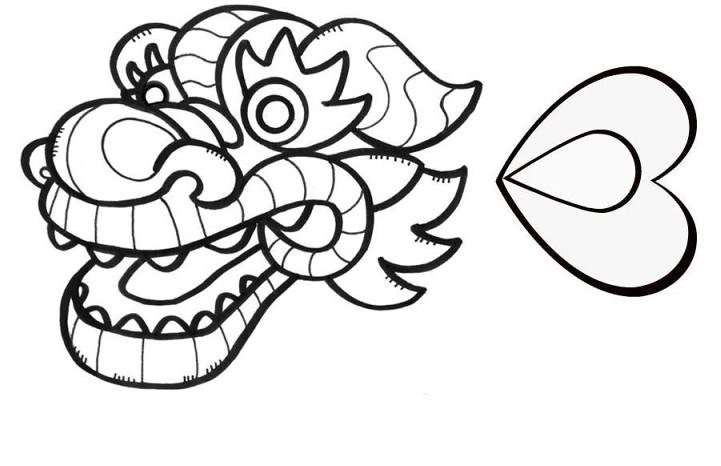 Chinese accordion dragon puppet