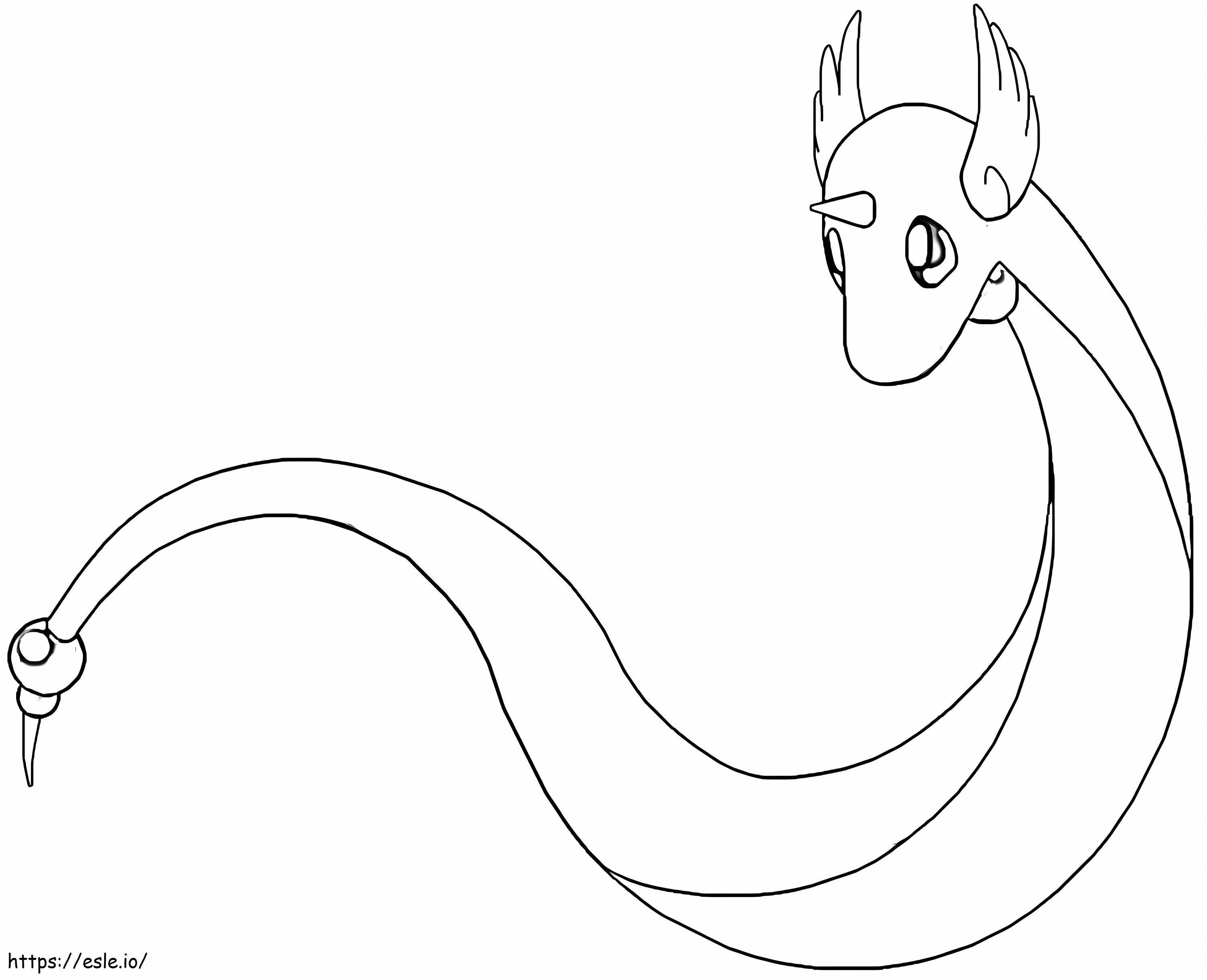 Dragonair coloring page