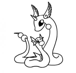 How to draw dratini and dragonair pokemon step pokemon sketch pokemon drawings pokemon coloring
