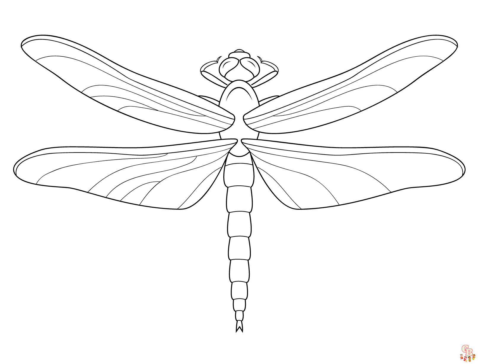 Dragonfly coloring pages printable and free for kids