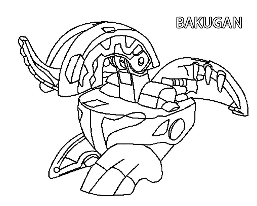Bakugan coloring pages printable for free download