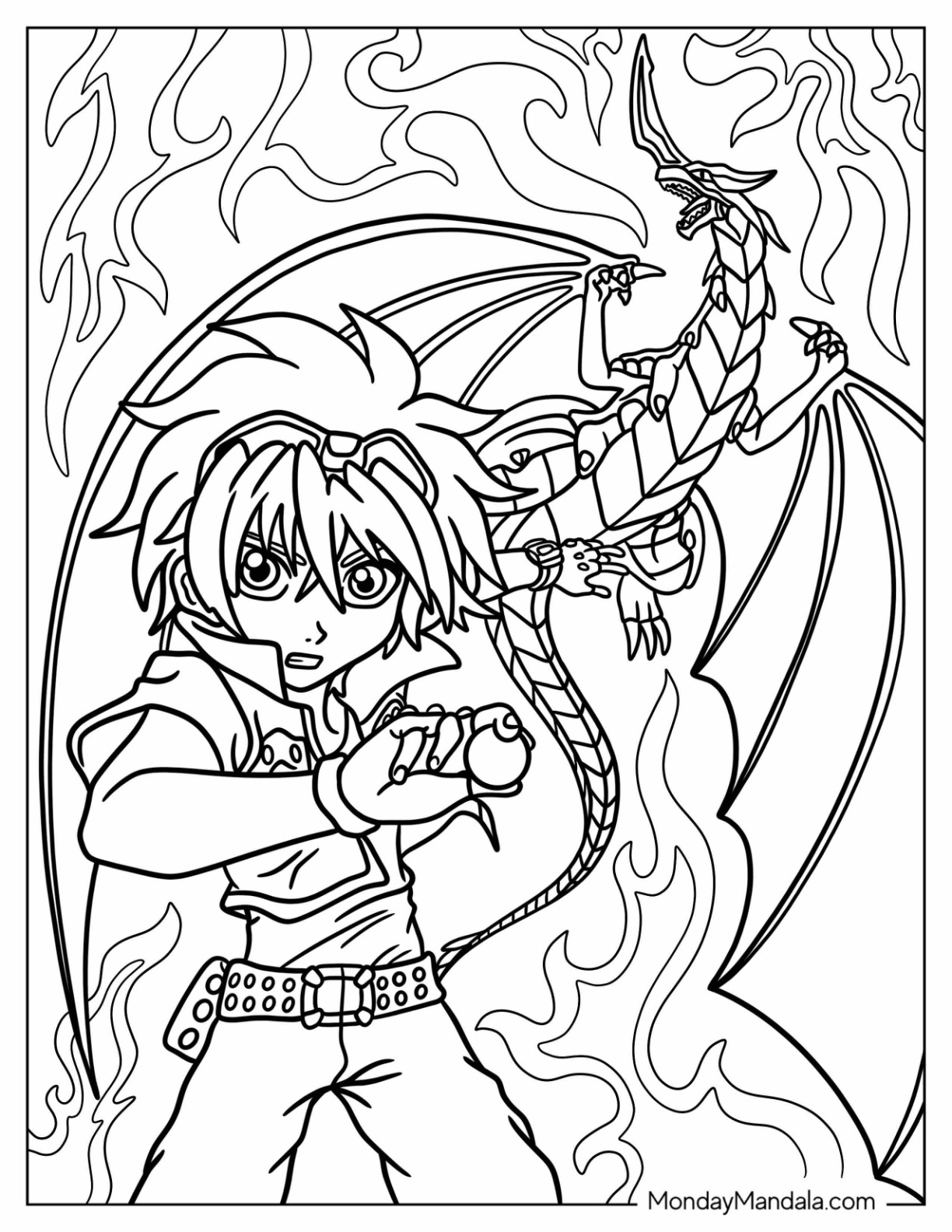 Bakugan coloring pages free pdf printables