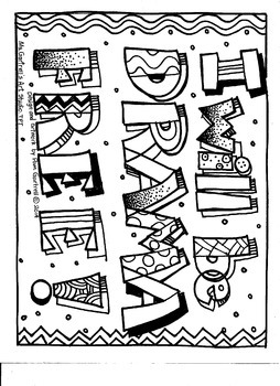 Character building activity drama free coloring sheet tpt