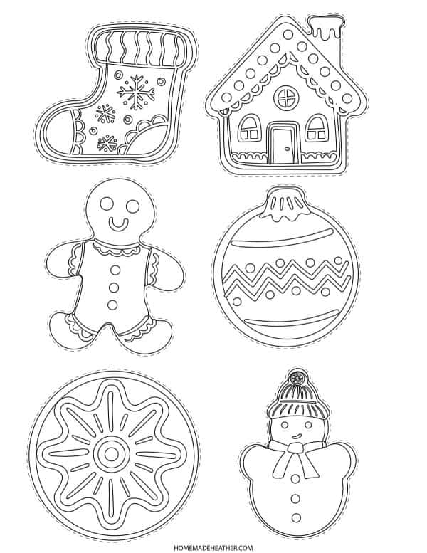 Christmas bakery pretend play printables homemade heather