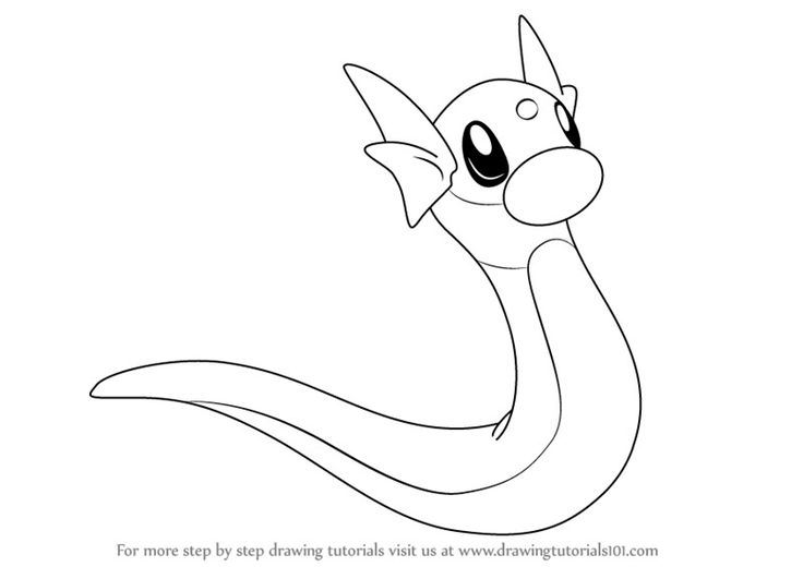 How to draw dratini from pokemon pokemon step by step pokemon sketch cute pokemon pictures pokemon
