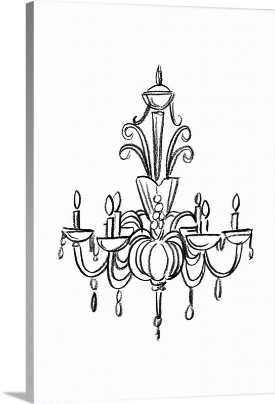 Graphic chandelier ii wall art canvas prints framed prints wall peels great big canvas