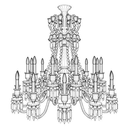 Chandelier vector stock illustrations cliparts and royalty free chandelier vector vectors