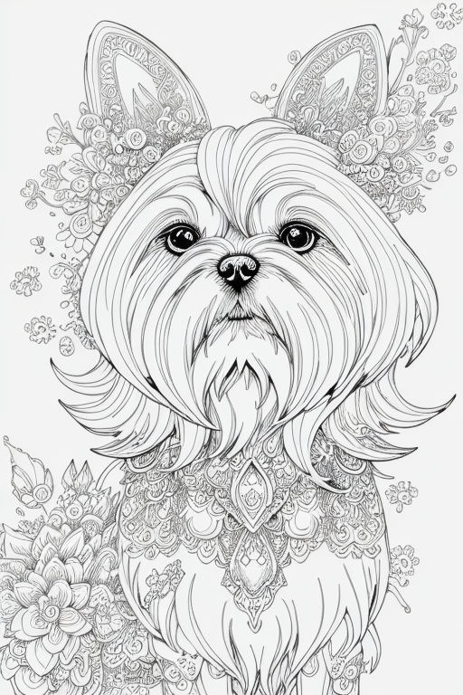 An enchanted chandelier that lights up the room highly detailed continuous line drawing