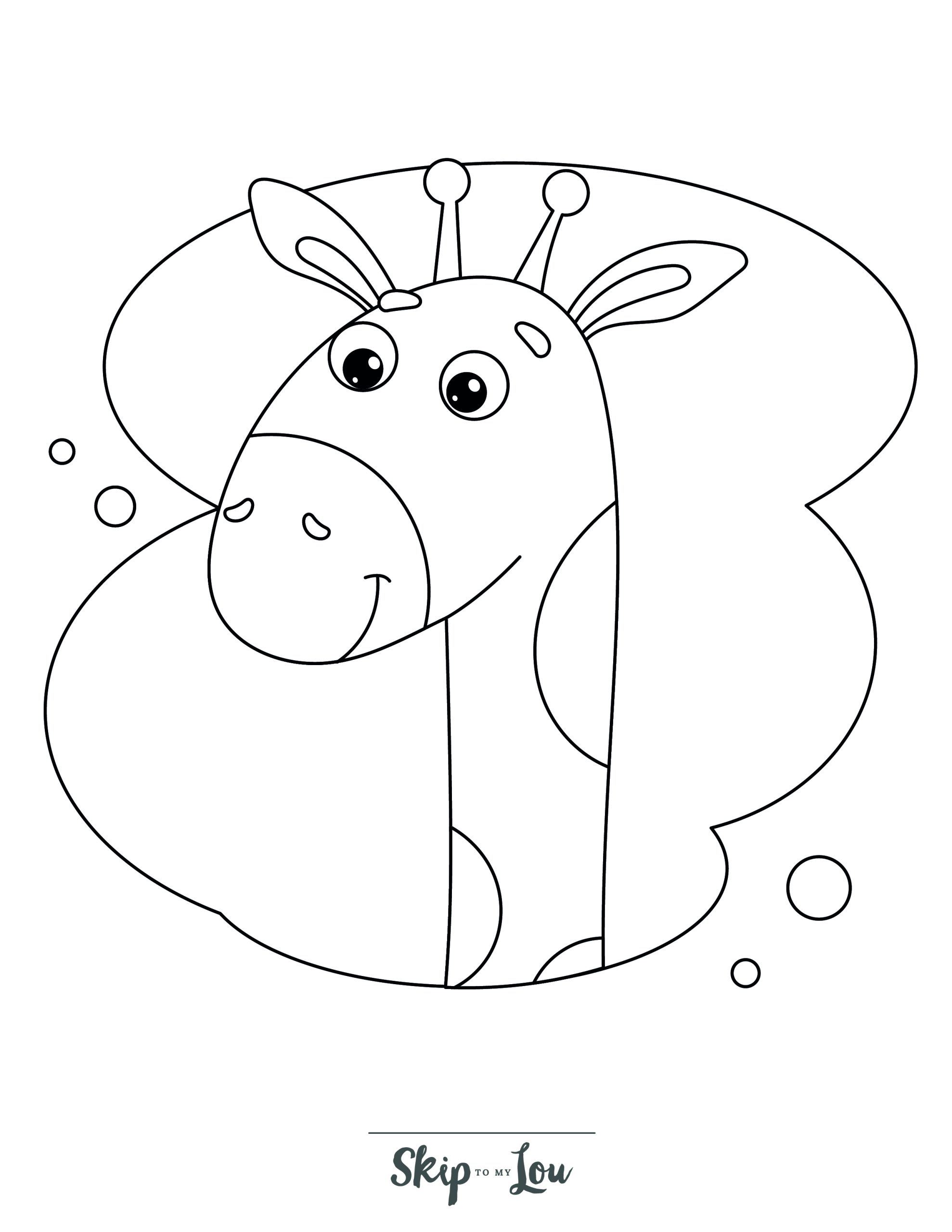Free giraffe coloring pages to download and print skip to my lou