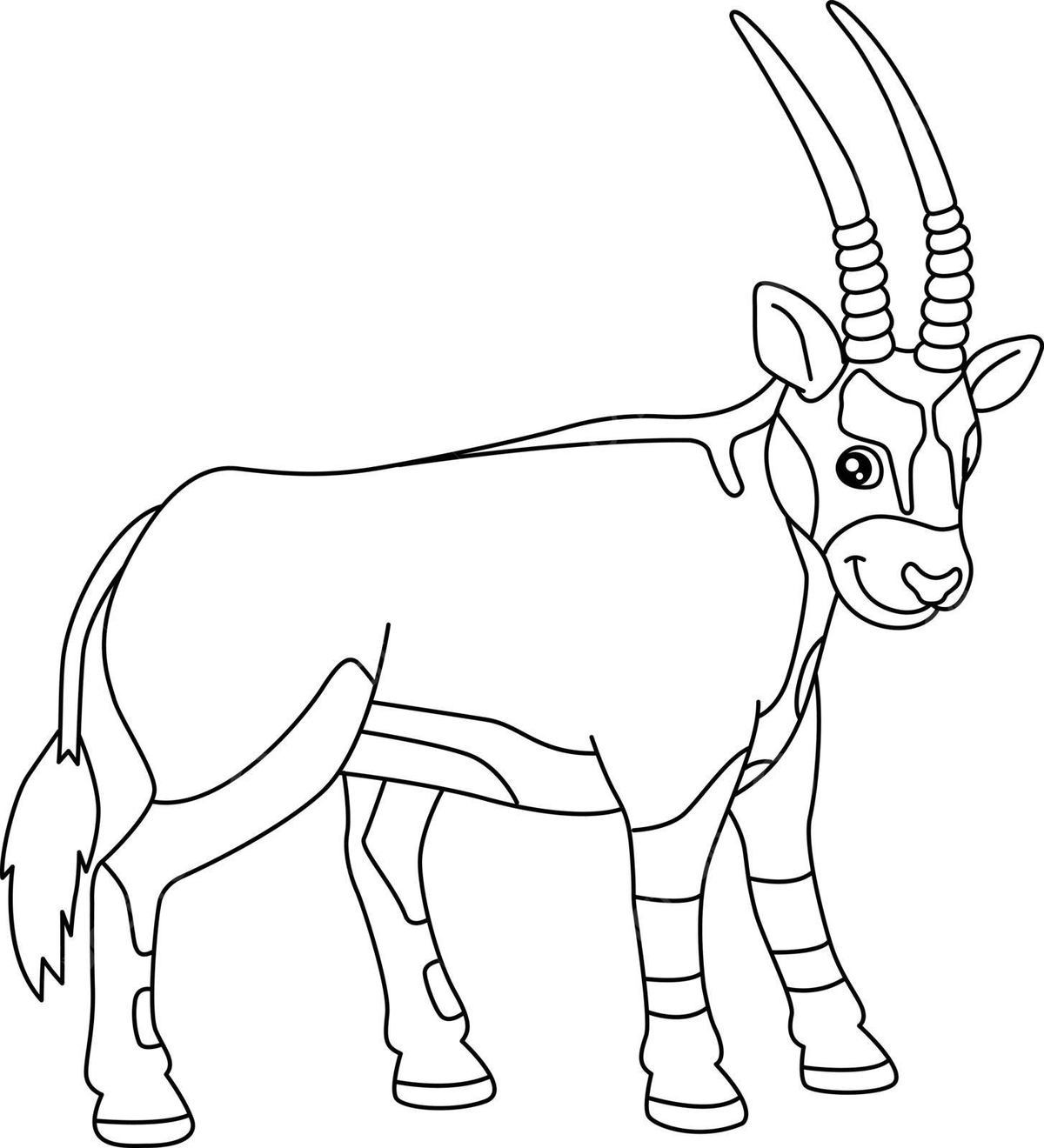 Oryx coloring page isolated for kids drawn colouring book moose vector book drawing moose drawing ring drawing png and vector with transparent background for free download