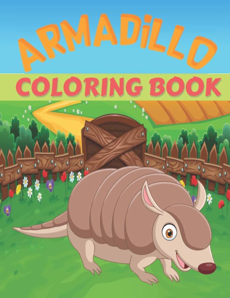 Armadillo coloring book this lovely armadillo coloring pages for everyone draw coloring armadillo publishing house night books