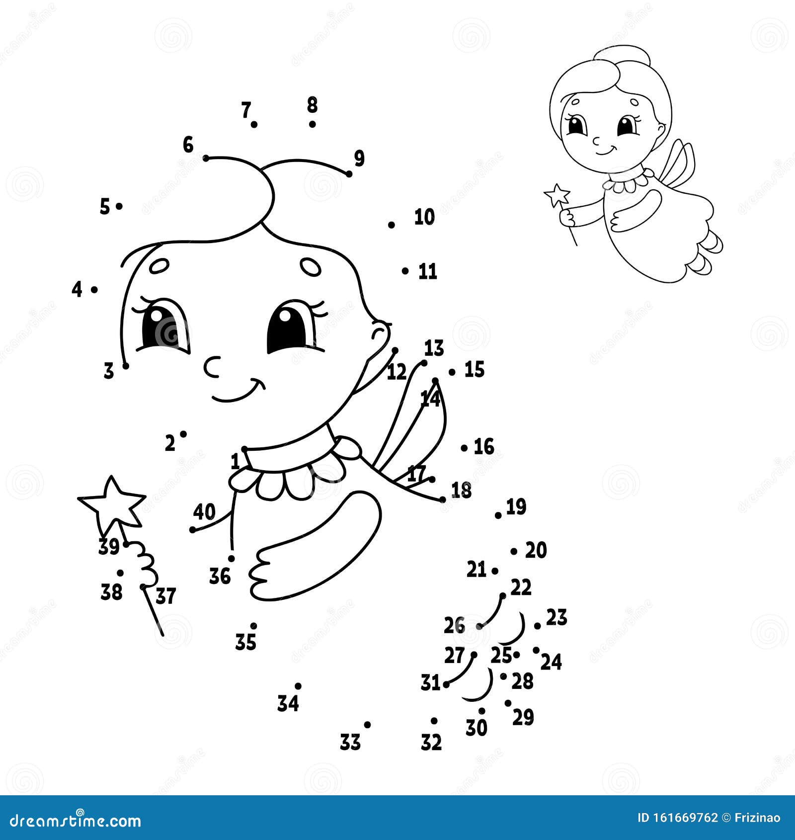 Dot to dot draw a line handwriting practice learning numbers for kids education developing worksheet activity coloring page stock vector