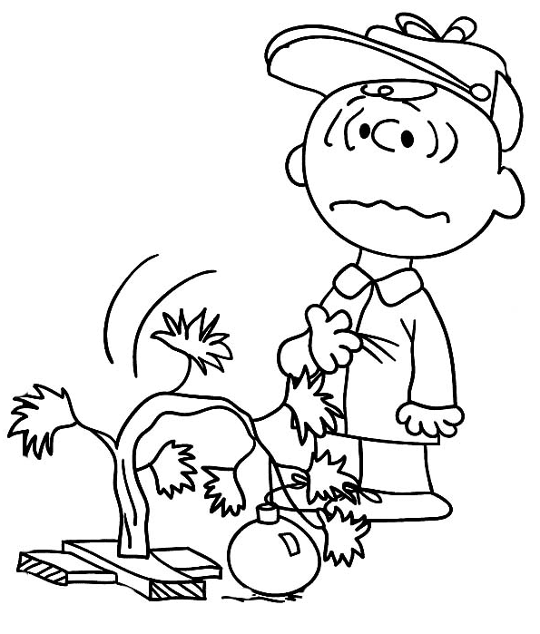 Charlie brown christmas coloring pages printable for free download