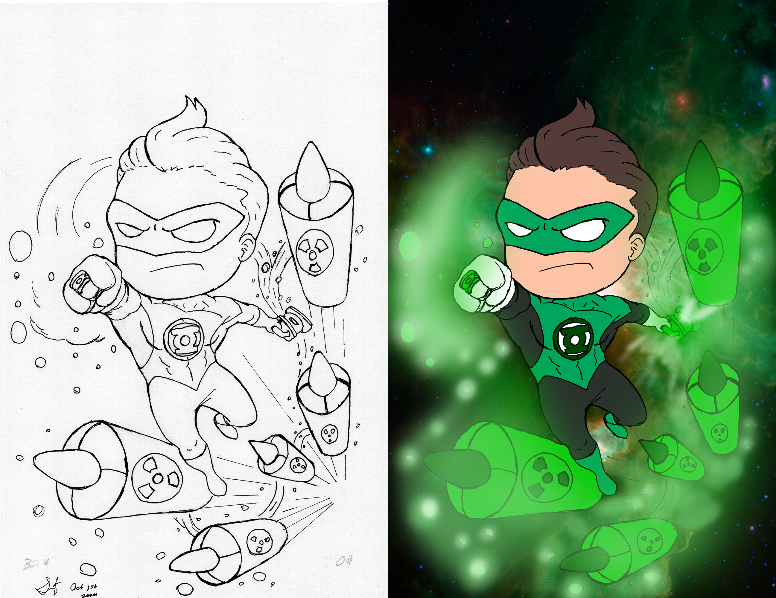 Green lantern digital coloring by shadowrealm